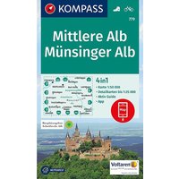 Kompass Verlag WK 779 Mittlere Alb / Münsinger Alb von Kompass Verlag