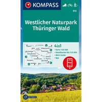 Kompass Verlag WK 812 Westlicher Naturpark Thüringer Wald von Kompass Verlag
