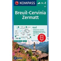 Kompass Verlag WK 87 Breuil-Cervinia Zermatt von Kompass Verlag