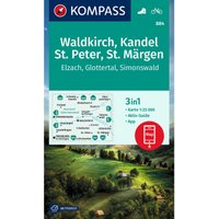 Kompass Verlag WK 884 Waldkirch-Kandel, St. Peter, St. Märgen von Kompass Verlag