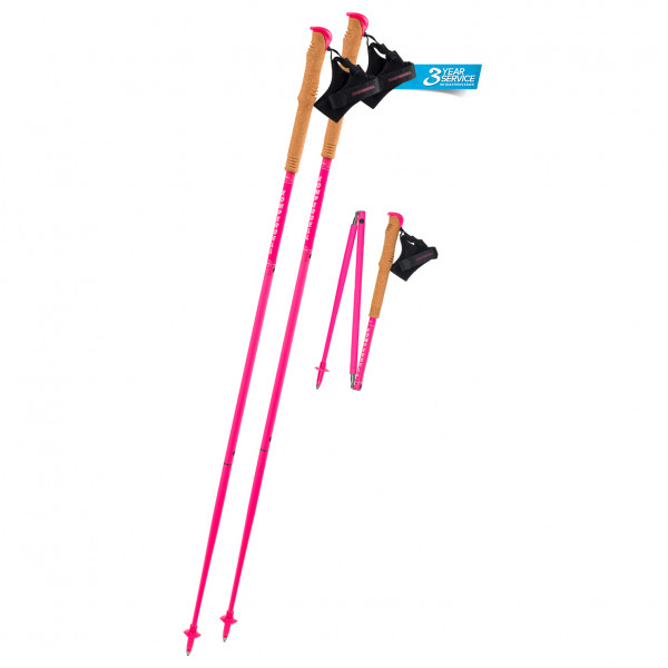 Komperdell - Carbon FXP Team Pink Foldable - Trailrunning Stöcke Gr 105 cm;125 cm;135 cm rosa von Komperdell