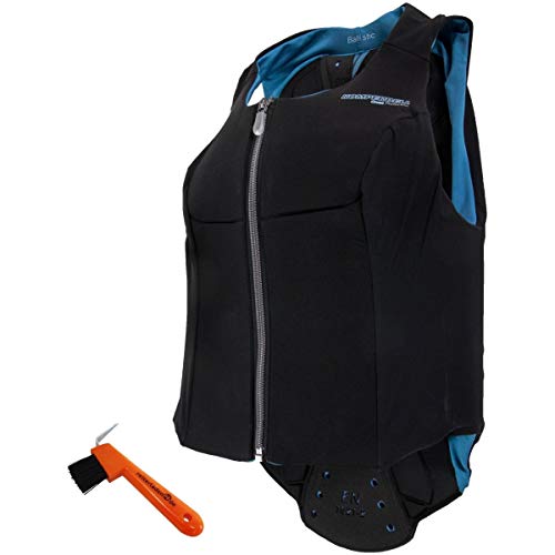 Komperdell Damen Rückenprotektor Ballistic Flex FIT Woman schwarz/blau XS + Hufkratzer Reiterladen24 von Komperdell