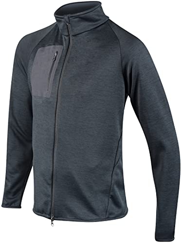 Komperdell Full Zip Sweater Protektorenjacke (Black/Blue,M) von Komperdell