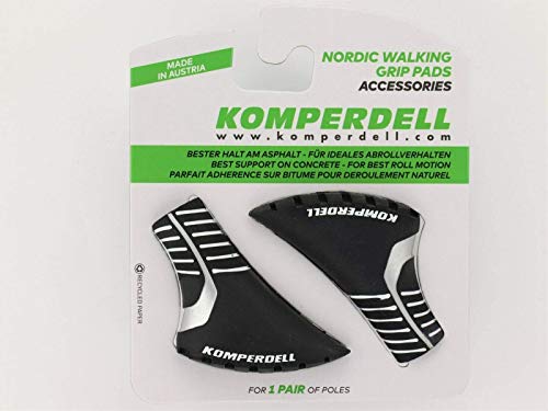 Komperdell Nordic Walking Grip Pad Paar Farbe: schwarz/Silber von Komperdell