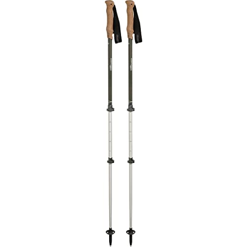 Komperdell Unisex – Erwachsene Ridgehiker Cork Powerlock Trekkingstock, grau, 140 cm von Komperdell