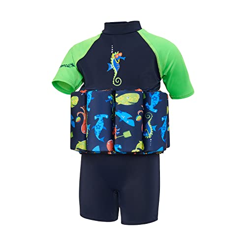 Konfidence Float Suit Schwimmhilfe für Kinder, Größe:1-2 Jahre, Design:Seabisket von Konfidence