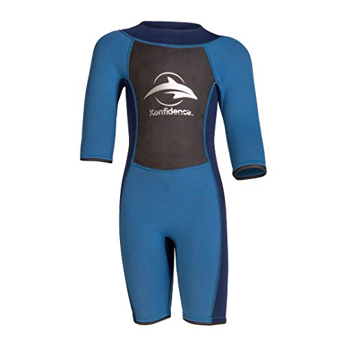 Konfidence Shortie Wetsuit, blau, Gr. M 7-8 Jahre von Konfidence