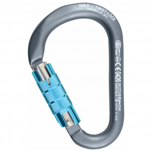 Kong - Alukarabiner HMS Classic Twistlock - HMS-Karabiner grau von Kong