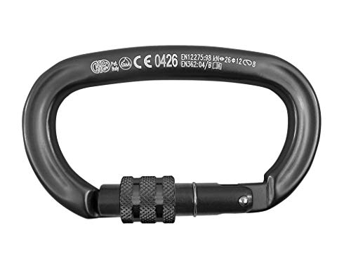 Kong. Ovalone Alu Screw Sleeve. Ovaler Karabinerhaken aus Aluminium mit großer Öffnung. Schraubzwinge und Keylock-System – Zertifiziert nach CE EN 362, EN 12275, UIAA und EAC. Made in Italy. Gewicht von Kong