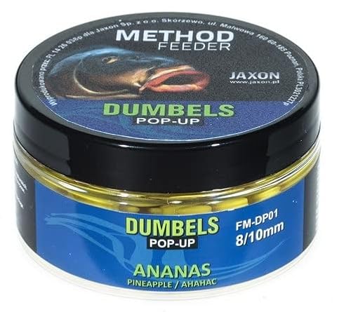 Jaxon Boilies POP-UP 10mm 30g für Method Feeder Methode Karpfenangeln Karpfenfischen Grundfutter (Ananas/FM-DP01) von Konger