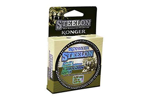 Konger Angelschnur STEELON FLUOROCARBON Spule 150m Monofile (0,25mm / 8,20kg) von Konger