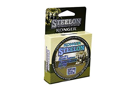 Konger Angelschnur STEELON FLUOROCARBON Spule 150m Monofile (0,35mm / 14,10kg) von Konger