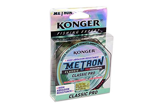 Konger Angelschnur metron Classic Pro Spule 150m Monofile (0,20mm / 5,75kg) von Konger