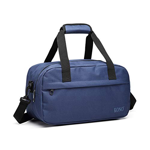 Kono Ryanair Handreisegepäck 35x20x20, Handgepäck Reisetasche Sporttasche mit Schultergurt, 14L (Marine) von KONO