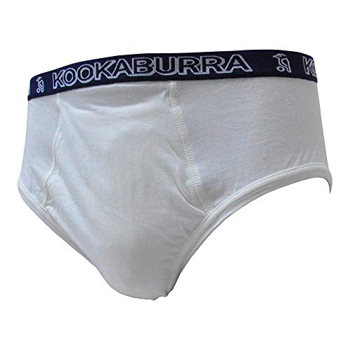 KOOKABURRA Unterhose mit Tiefschutz für Cricket Größe L Neutral/Blauer Bund von KOOKABURRA