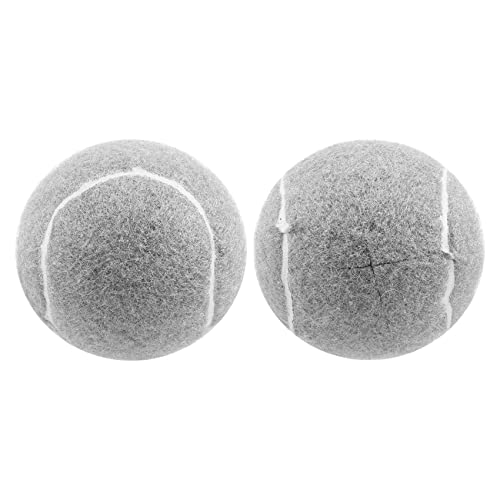 Kopinma 2 Stück Walker Tennis Ball, Universell Vorgeschnittene Tennisbälle für Möbelbeine und Bodenschutz, Strapazierfähiger, Langlebige Filz Polster Abdeckung, Grau von Kopinma