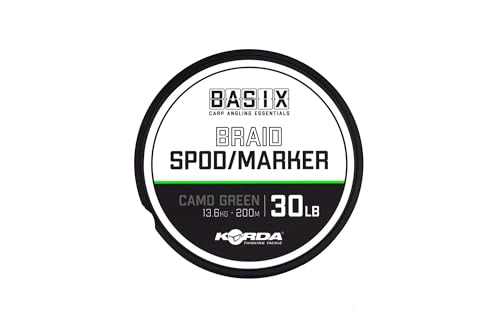 Korda Basix Braid Spod/Marker, 13,6 kg, Camouflage-Grün von Korda