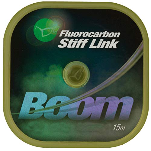 Korda Boom Fluorocarbon Stiff Link 15m - Vorfachschnur, Durchmesser/Tragkraft:0.55mm / 25lbs / 11.3kg Tragkraft von Korda
