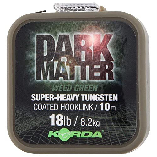 Korda Dark Matter Tungsten Coated Braid 10 m - Leader Cord, Load Capacity: 25 lbs/11.3 kg, Colour: Gravel (Brown) von Korda