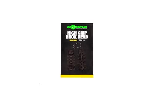 Korda High Grip Hook Bead Medium - 20 Perlen für Karpfenmontagen, Hookbeads für Karpfenvorfächer von Korda