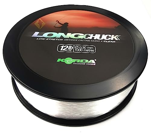 Korda LongChuck Clear - 10lb - 0.27mm - 1000m - Nylon Lijn von Korda