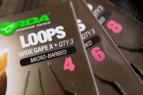 Korda Loop Rigs Krank 18lbs - 3 Karpfenrigs, Größe:6 von Korda