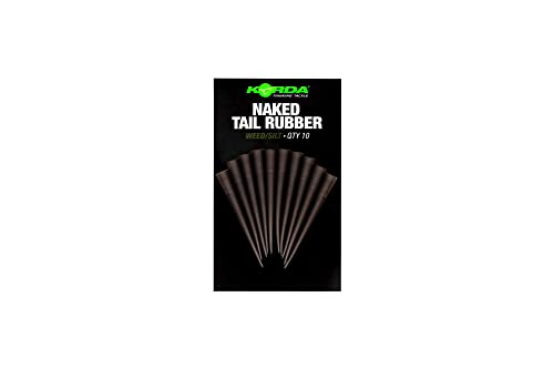 Korda Naked Tail Rubber - 10 Gummitubes, Farbe:Weed/Silt von Korda
