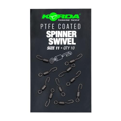 Korda PTFE Spinner Swivel Size 11 - Wirbel, Teflon Wirbel, Karpfenwirbel von Korda