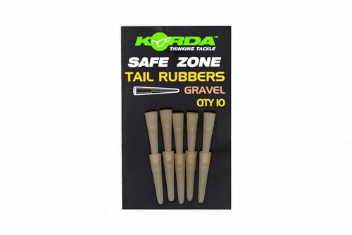 Korda Safe Zone Rubbers - 10 Gummischläuche zur Fixierung von Lead Clip & Karpfenblei, Befestigungsgummi zum Karpfenangeln, Farbe:Weed (Grün) von Korda