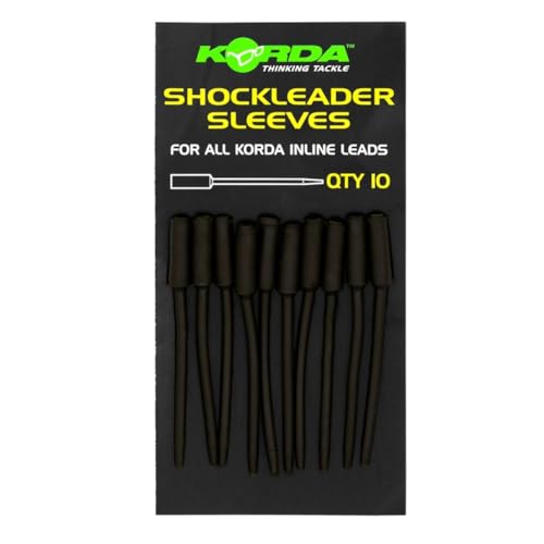 Korda Shockleader Sleeves - 10 Gummihülsen, Angelzubehör zum Karpfenangeln, Karpfenzubehör von Korda