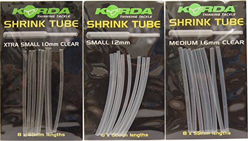 Korda Shrink Tube clear Schrumpfschlauch Karpfen Rigs, Durchmesser:1.20mm von Korda