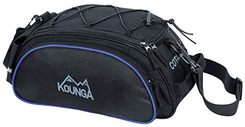 Kounga COTAMIL Bicycle Rear Rack Bag Fahrrad Gepäckträger Tasche, Schwarz, Einheitsgröße von Kounga