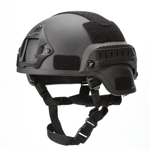 Koyheng Taktischer Mich 2000-Helm, Verstellbarer ACH-Airsoft-Helm mit Gehörschutz, vorderer NVG-Halterung und Seitenschiene von Koyheng