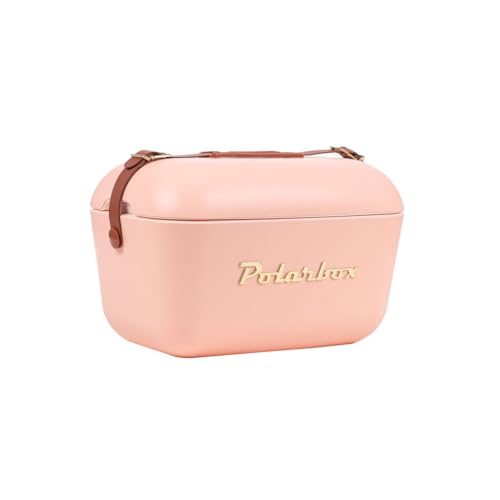 Kühlbox | Passive Kühlbox | Kühltaschen Polar in Retro Vintage Design aus Kunststoff mit polystyrol (Airpop) thermische Isolierung (Coral, 20 L) von Kreher