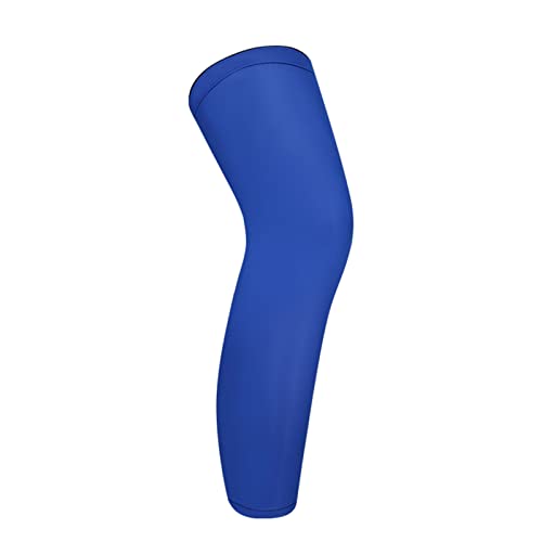 Kripyery 1 x Kniebandage, Knie-Kompressions-Ärmelstütze für Männer und Frauen, schweißabsorbierende elastische Knieschoner Beinmanschette zum Laufen, Wandern Blau XL von Kripyery