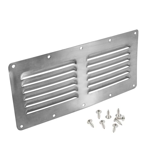 Krtopo Marine Vent Edelstahl gestanzt Louvered Vent rechteckig Louvered Vent für Boote Schiffe Yachten Kajaks Wohnwagen von Krtopo