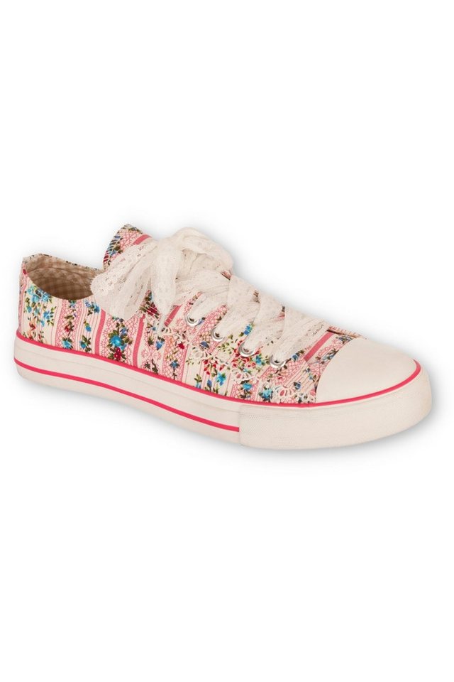 Krüger Madl Sneaker Damen - FLOWER POWER - rosa Sneaker von Krüger Madl