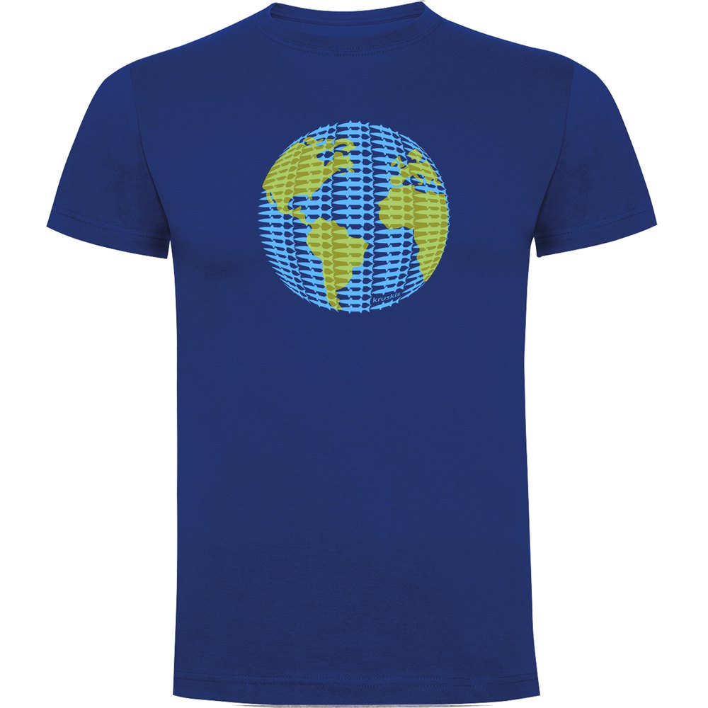 Kruskis Barracuda World Short Sleeve T-shirt Blau L Mann von Kruskis