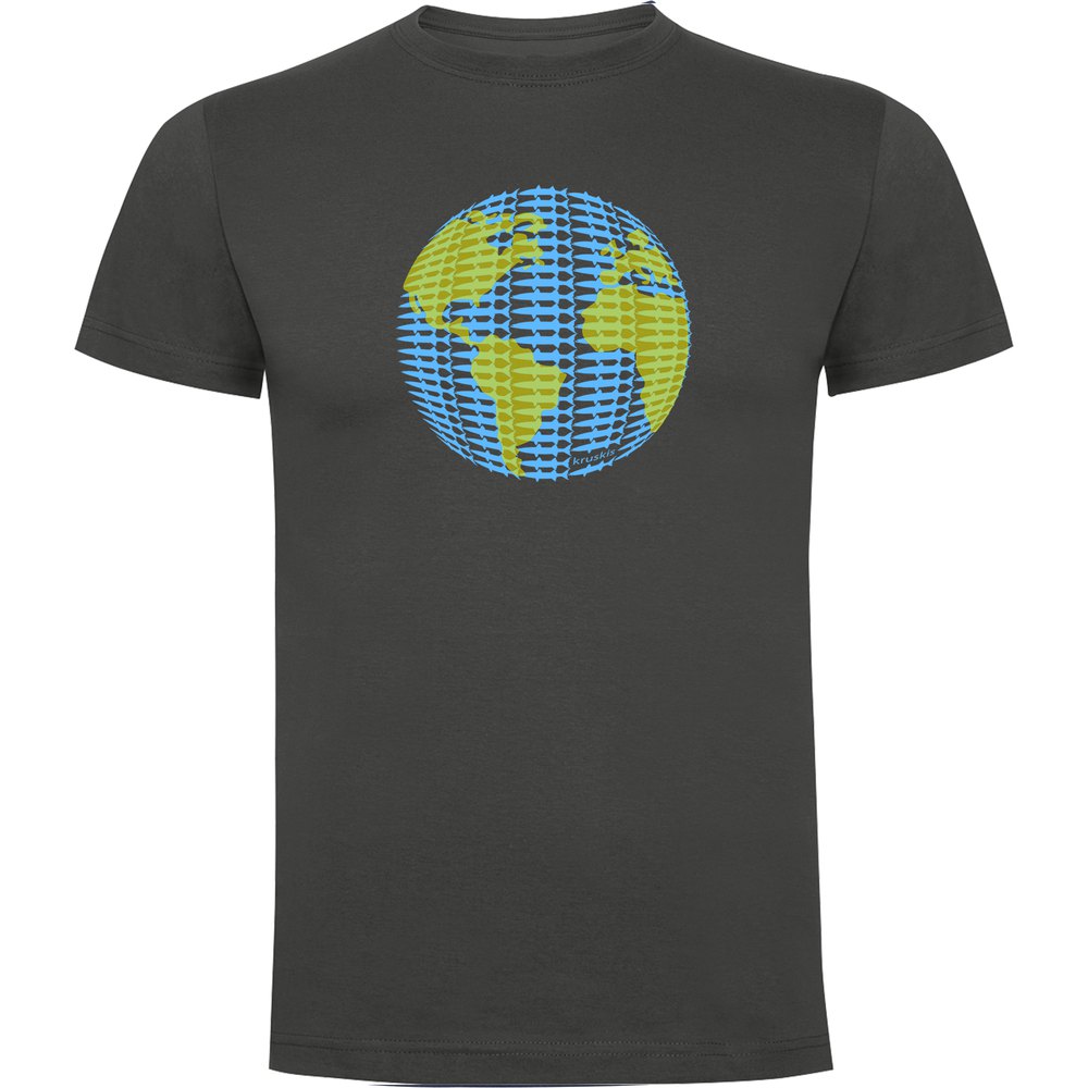 Kruskis Barracuda World Short Sleeve T-shirt Grau 3XL Mann von Kruskis