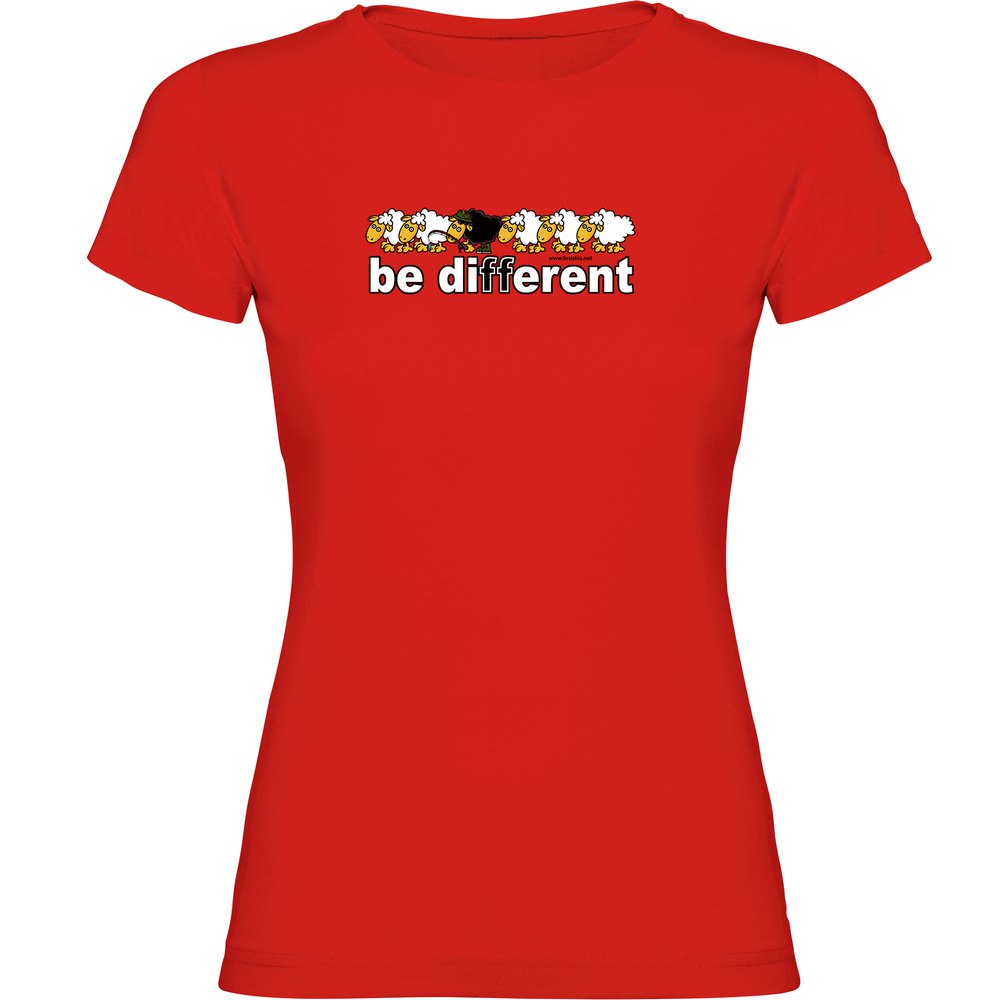 Kruskis Be Different Fish Short Sleeve T-shirt Rot 2XL Frau von Kruskis
