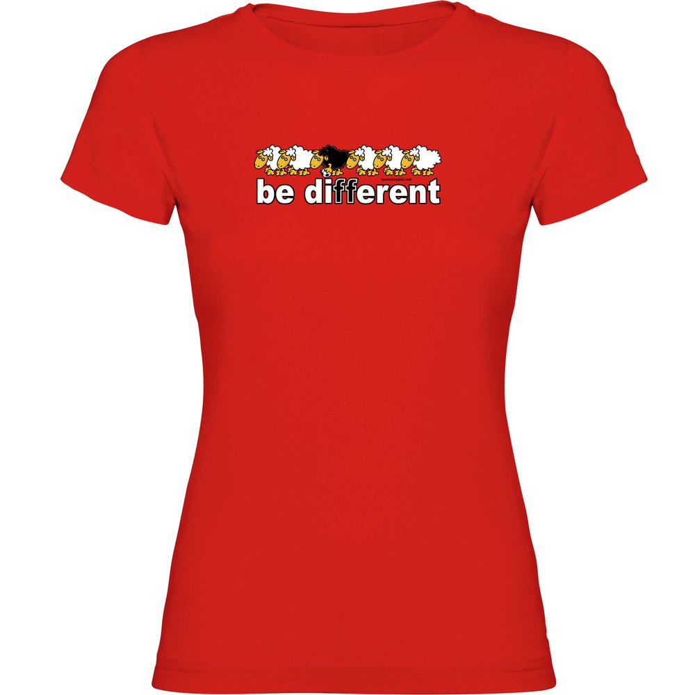 Kruskis Be Different Football Short Sleeve T-shirt Rot 2XL Frau von Kruskis