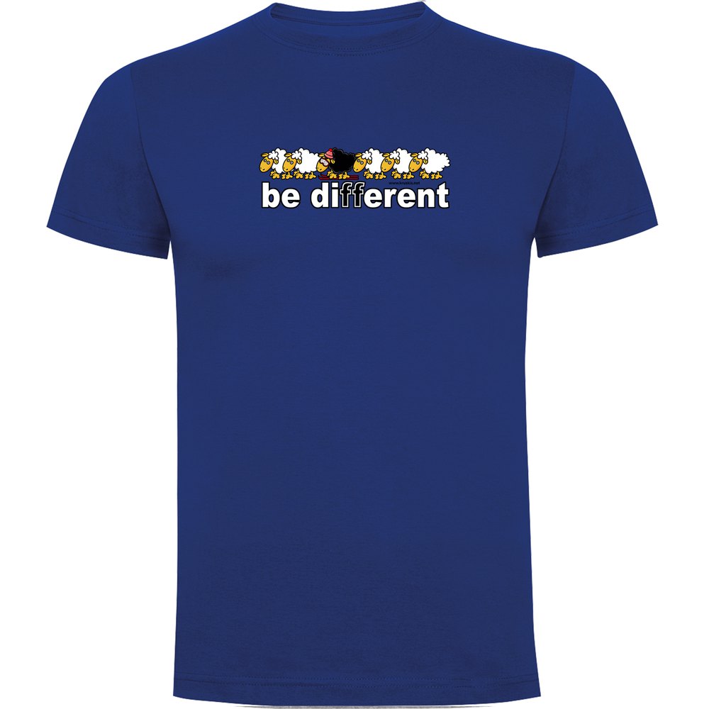 Kruskis Be Different Ski Short Sleeve T-shirt Blau 2XL Mann von Kruskis