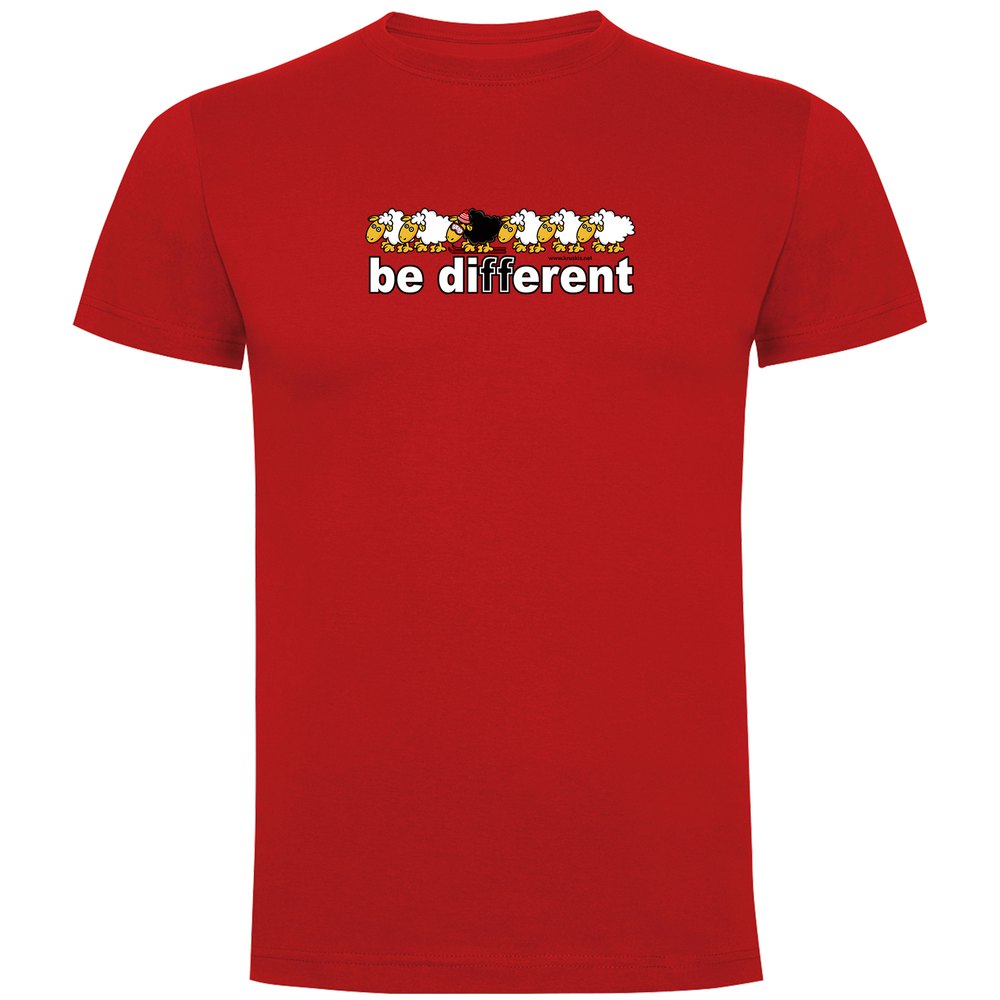 Kruskis Be Different Ski Short Sleeve T-shirt Rot 2XL Mann von Kruskis