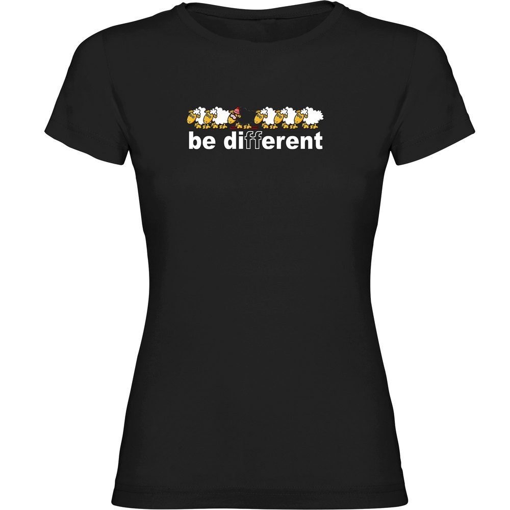 Kruskis Be Different Ski Short Sleeve T-shirt Schwarz M Frau von Kruskis