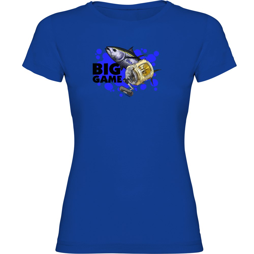 Kruskis Big Game Short Sleeve T-shirt Blau 2XL Frau von Kruskis