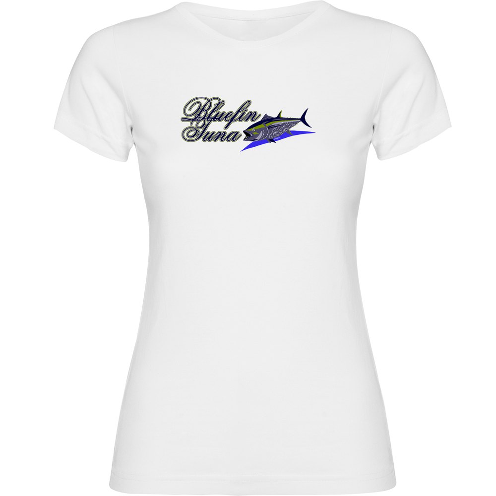 Kruskis Bluefin Tuna Short Sleeve T-shirt Weiß M Frau von Kruskis