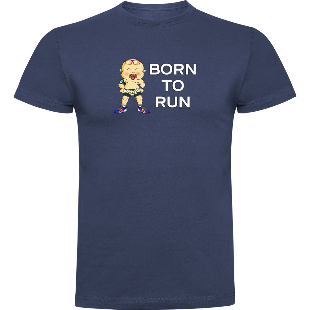 Kruskis Born To Run Short Sleeve T-shirt Lila 2XL Mann von Kruskis
