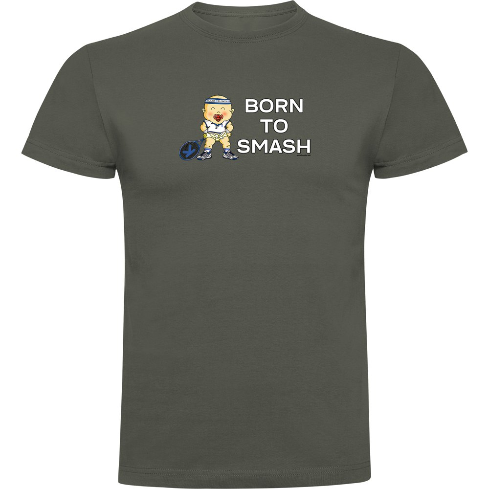 Kruskis Born To Smash Short Sleeve T-shirt Grün XL Mann von Kruskis