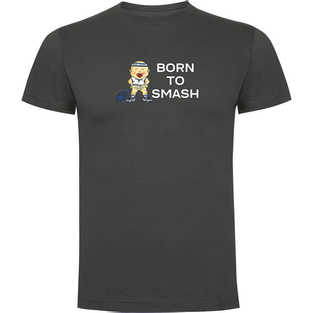 Kruskis Born To Smash Short Sleeve T-shirt Grau XL Mann von Kruskis