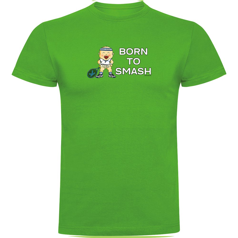 Kruskis Born To Smash Short Sleeve T-shirt Grün L Mann von Kruskis